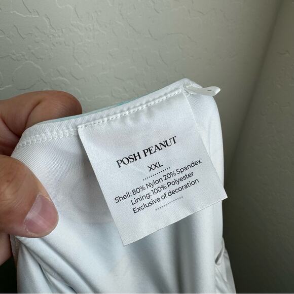 Posh Peanut Swimsuit One Piece Blue Smiley Face - Picture 11 of 14